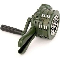 Handkurbelhorn Tragbare Sirene 110 dB Manuell betriebener Metallalarm Luftangriff Notfall-Sicherheitsalarm-INHHUB von SOLEIL
