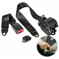 KZQ Verstellbarer 3-Punkt-Sicherheitsgurt fürs Auto, universeller automatischer Teleskop-Sicherheitsgurt fürs Auto, für Go-Kart-Club, Golfwagen, von SOLEIL