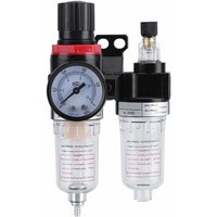 L-Wasser-Abscheider - 1/4 Zoll Luftfilterregler Schmierölabscheider mit Kompressor Feuchtigkeitsbeständiger Ölabscheider, Kompressorfilter von SOLEIL