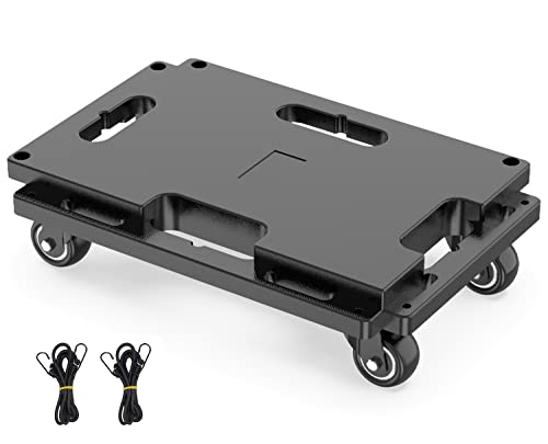 SOLEJAZZ Transportroller Set, 200kg Tragkraft, MöBeltransportwagen Koppelbar, Umzugshelfer MöBeltransportrollen, Schwarz, 1 Packung von SOLEJAZZ