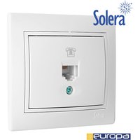 Solera - Buchse RJ11 83x81 weiß ERP84U von SOLERA