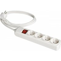Extender 4 Bipolarbuchsen 16A 250V mit Verschluss + Schalter Solera 18014IL von SOLERA