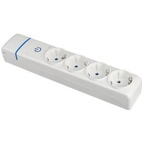Mehrfachsteckdose de 4 Steckdosen 2p+t, 16a 250v mit beleuchtetem Schalter. 8004pil Solera von SOLERA