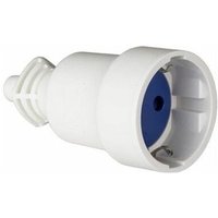 Mobiler Sockel 2P+E, 16A 250V PVC-Klappkabelklemme für einfachen Klemmenanschluss weiß von SOLERA