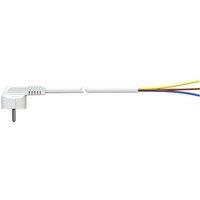 Solera - Kabel mit Schuko-Stecker 1m 3x1,5mm 4,8mm 16a 250v t/tl weiß. 7000/1. von SOLERA