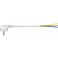 Solera - Kabel mit Schuko-Stecker 5m 3x1,5mm 4,8mm 16a 250V t/tl weiß. 7000/5. von SOLERA