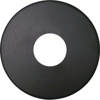 Solido - Drückerrosette flach, rund, Edelstahl schwarz von SOLIDO