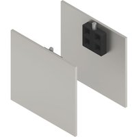 100/HELM Abdeckkappen-Set Blende h/g Abstandsprofil 2x15/1x9 mm Edelstahl - Solido von SOLIDO