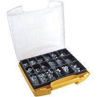 Secotec Profi Muttern & Scheiben Set im hochwertigem I-Boxx Sortimentskoffer 5906 Stück DIN934/DIN125A verzinkt von SOLIDO