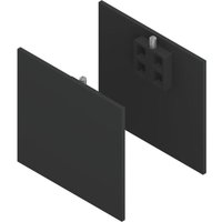 Solido - 100/HELM Abdeckkappen-Set Blende h/g Abstandsprofil 2x15/1x9 mm schwarz von SOLIDO