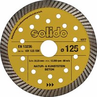 Solido - Diamant Trennscheibe 125 x 2.2 mm Beton Stein Baustellenmaterial Solido - Diamant Trennscheibe 125 x 2.2 mm Beton Stein Baustellenmaterial von SOLIDO