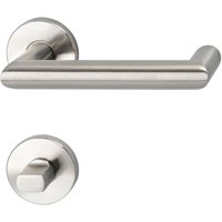 Solido - Drückergarnitur sylt - auf Rosette wc, 38 - 45, Edelstahl matt Solido - Drückergarnitur sylt - auf Rosette wc, 38 - 45, Edelstahl matt von SOLIDO