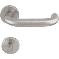 Solido - FH-Drückergarnitur talin - auf Rosette wc, 38 - 45, Edelstahl matt Solido - FH-Drückergarnitur talin - auf Rosette wc, 38 - 45, Edelstahl matt von SOLIDO