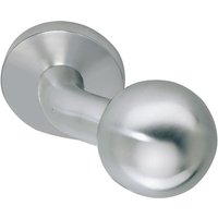 Türdrücker gekröpft ø 50mm - Türknauf auf Rosette, Gewinde M12, Türknopf rund, Edelstahl matt von SOLIDO
