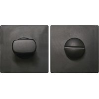 WC-Rosette flach eckig, Edelstahl schwarz matt - Solido WC-Rosette flach eckig, Edelstahl schwarz matt - Solido von SOLIDO