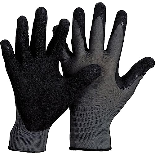 SOLIDSTAR 1 Paar Nylon-Feinstrick-Handschuhe mit Latex-Beschichtung grau/schwarz Größe 7 SOLIDSTAR 1 Paar Nylon-Feinstrick-Handschuhe mit Latex-Beschichtung grau/schwarz Größe 7 von SOLIDSTAR