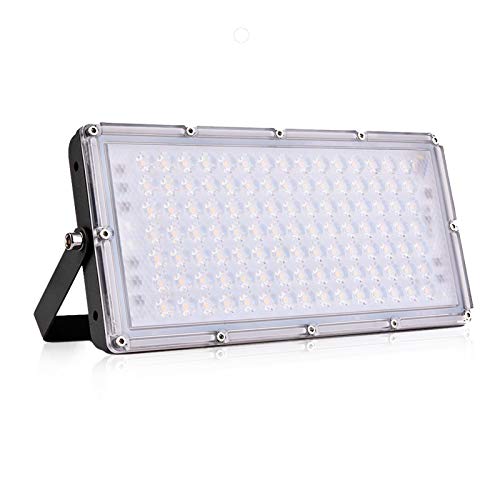 Außenstrahler Flutlicht 100W Scheinwerfer Flutlicht 8000LM Flutlichtstrahler LED Wasserdicht IP65 3000K Warmweiß LED Strahler Sicherheitslichter für Werkstatt Lager Stadion Garten von SOLIKU