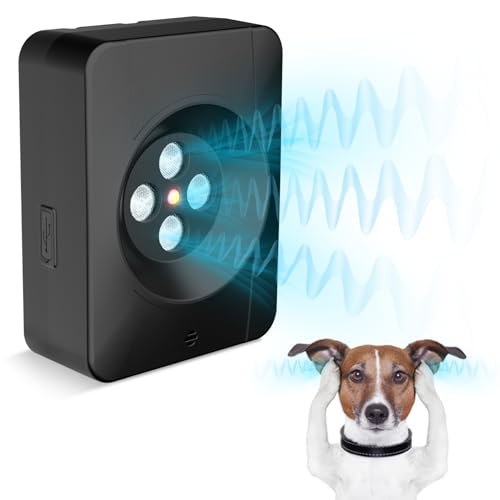 Antibell Ultraschall Gerät - 35FT Anti Bell Gerät Hunde - 3 Modi Leistungsstark Hunde Bellen Stoppen - Antibell für Hunde Drinnen Draußen - Anti Hunde Bellen für Kleine Mittel Große Hunde Hundeabwehr von SOLITUZURODE