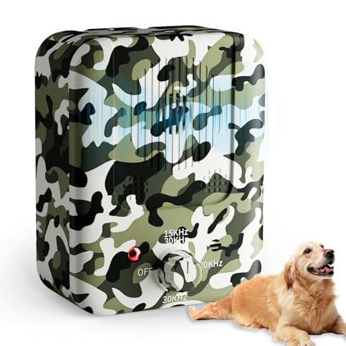 SOLITUZURODE Anti-Bell-Gerät für Hunde, 3 Modi, Bellabschreckung, 10 m, stoppt das Bellen von Hunden, für drinnen und draußen, wiederaufladbar, Ultraschall-Bellstopper, kleine, mittelgroße und große von SOLITUZURODE