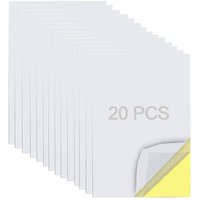 Sollbry - 20 Blatt A4-Format, extra starkes, transparentes doppelseitiges Klebeband mit gelbem Futter für Heimwerker, Party, Kunst, Handwerk, von SOLLBRY