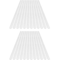 Sollbry - 24 Stück rutschfeste Aufkleber, Duschaufkleber, Badewannen-Sicherheitsstreifen, transparente selbstklebende Anti-Rutsch-Streifen, Aufkleber von SOLLBRY