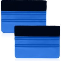 2er-Pack Filzkanten-Rakel, 10 cm Vinyl-Rakel, gerader Vinyl-Schaber für Autofenster (blau) - Sollbry von SOLLBRY