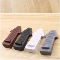 Sollbry - 4er-Pack rutschfeste Türstopper, langlebiger und stabiler Bodenstopper aus Gummi, ideal für alle Oberflächenarten (Pfeilform, 4 Farben) von SOLLBRY