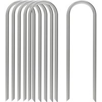 Sollbry - 6er-Pack 30,5 cm runde Heftklammern für Gartenzäune, Erdspieße für Rohre, Landschafts-Stoffklammern, Rasen-Unkrautsperrpfähle Sollbry - 6er-Pack 30,5 cm runde Heftklammern für Gartenzäune, Erdspieße für Rohre, Landschafts-Stoffklammern, Rasen-Unkrautsperrpfähle von SOLLBRY