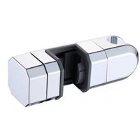 Duschkopfhalter, universell 15 mm–30 mm, 360-Grad-Drehung, verchromter Duschkopfhalter, abnehmbare Gleitstange für Duschsystem (Silber) - Sollbry von SOLLBRY