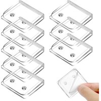 Duschvorhang-Clips, 8 Stück, selbstklebende Duschvorhang-Clips, Spritzschutz, transparente, winddichte Duschvorhang-Clips für Badezimmer - Sollbry von SOLLBRY