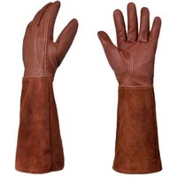 Gartenhandschuhe aus Leder, dornenfest, lange Gartenhandschuhe in Ellenbogenlänge - Sollbry von SOLLBRY