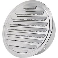 Sollbry - Lüftungsgitter 100 mm Edelstahl Lüftungsgitter Rundgitter Lüftungsgitter Abluftgitter mit Moskitonetz Wandlüftungsgitter schützt vor von SOLLBRY