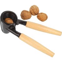 Sollbry - Nussknacker mit Holzgriffen aus braunem Metall, Nussknacker-Clip-Flaschenöffner, Walnuss-Clip-Nuss-Flaschenöffner Walnuss-Metallic für von SOLLBRY