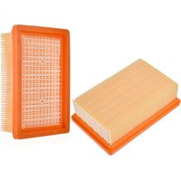 Packung mit 2 flachen Faltenfiltern für Kärcher WD4/WD5/WD6/MV4/MV5/MV6 Staubsauger-Ersatzfilter - Sollbry von SOLLBRY