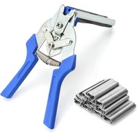 Schnelle Zaunklemme zur Befestigung von dünnem Drahtgeflecht, für den Garten, Drahtgeflechtklemme + 600 Drahtklemmen - Sollbry Schnelle Zaunklemme zur Befestigung von dünnem Drahtgeflecht, für den Garten, Drahtgeflechtklemme + 600 Drahtklemmen - Sollbry von SOLLBRY