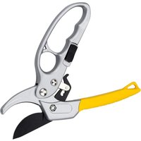 Sollbry - Gartenschere 18,2 cm, Gartenschere mit Gummigriff zum Schneiden von Stielen und Zweigen – Gelb von SOLLBRY