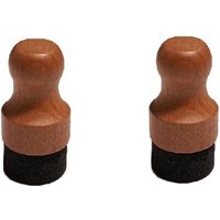 Set mit 2 Öl- und Wachsapplikatoren für Holzschneidebretter, Metzgerpads, Besteck, Braun und Schwamm (5 x 5 x 9,5 cm) - Sollbry von SOLLBRY