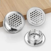 Sollbry - 10er-Pack runde Laibungs-Lüftungsgitter, 42 mm Edelstahl-Wabenmuster-Netzlochtüllen für Schrank, Küche, Badezimmer von SOLLBRY