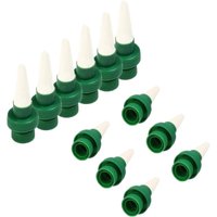 Sollbry - 12 Stück Keramik-Blumentöpfe, selbstbewässernde Blumentöpfe mit Tropf und selbstbewässernden Spikes für Blumen, Bewässerungssystem für den Sollbry - 12 Stück Keramik-Blumentöpfe, selbstbewässernde Blumentöpfe mit Tropf und selbstbewässernden Spikes für Blumen, Bewässerungssystem für den von SOLLBRY