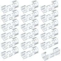 Sollbry - 120 Stück selbstklebende Kabelklemmen, runde Kabel-Organizer-Halter, Kabel-Organizer, Kunststoff-Kabelklemmen, Wandhalterung mit Klebepads von SOLLBRY