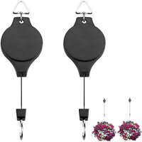 Sollbry - Stück einziehbare Hängerolle, hängender Blumenkorbhaken, Vogelhäuschen, zum Aufhängen von Pflanzenkörben, Blumentopf, Vogelkäfig Sollbry - Stück einziehbare Hängerolle, hängender Blumenkorbhaken, Vogelhäuschen, zum Aufhängen von Pflanzenkörben, Blumentopf, Vogelkäfig von SOLLBRY