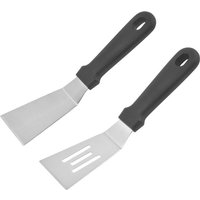 Sollbry - 2-teiliges Grillspatel, Edelstahl-Spatel-Set, zum Grillen, Edelstahl-Flachspatel, zum Verteilen von Sahne, Omelett und Steak Sollbry - 2-teiliges Grillspatel, Edelstahl-Spatel-Set, zum Grillen, Edelstahl-Flachspatel, zum Verteilen von Sahne, Omelett und Steak von SOLLBRY