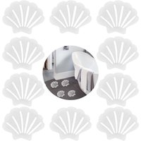 Sollbry - 20 Stück Anti-Rutsch-Badewannen-Aufkleber, rutschfeste Badewannen-Aufkleber, Dusche, transparente, rutschfeste Klebestreifen in Muschelform von SOLLBRY