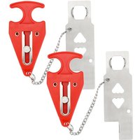 Sollbry - 2PCS Tragbares Türschloss für Reisen, Hoteltürschloss ohne Bohrer, Reise-Sicherheitstürschloss, perfekt für Reisen, Hotel, Zuhause, von SOLLBRY
