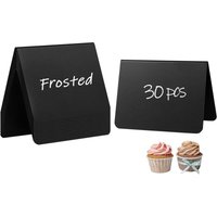 30 Stück Mini-Tafel (10 x 7,5 cm), Mini-Schiefertafel für Hochzeit/Party/Tischtafel/Preisschild, kleine Schiefertafel ist leicht zu schreiben/löschen von SOLLBRY