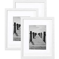 Sollbry - 3er-Set Posterrahmen, 4 x 6 (Zoll), Fotopapier ohne Karton, Bilderrahmen zur Wandmontage, Weiß von SOLLBRY