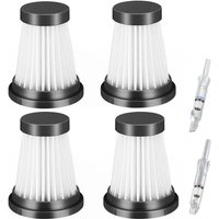 4er-Pack Akku-Staubsauger-Ersatz-HEPA-Filter für Moosoo K12 K12 Pro K13, für Genius Invictus One 1.0 X7/2.0, für Foxnovo 13KPA von SOLLBRY