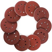 5-Zoll-8-Loch-Schleifscheibe – 20 Stück Exzenterschleifer-Pads, Klett-Schleifpapier (rot) - Sollbry von SOLLBRY