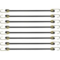 Stück 24 cm elastische Bungee-Seile mit Haken, kleine Bungee-Seile mit Haken, Mini-Universal-Gummi-Bungee-Spanner, robuste Spanngurte für den von SOLLBRY