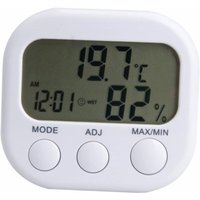 Sollbry - Digitales Thermometer mit Luftfeuchtigkeitsüberwachung, Küchenthermometer und Hygrometer, digitales Innenthermometer (7,6 x 8,1 x 1,8 cm) von SOLLBRY